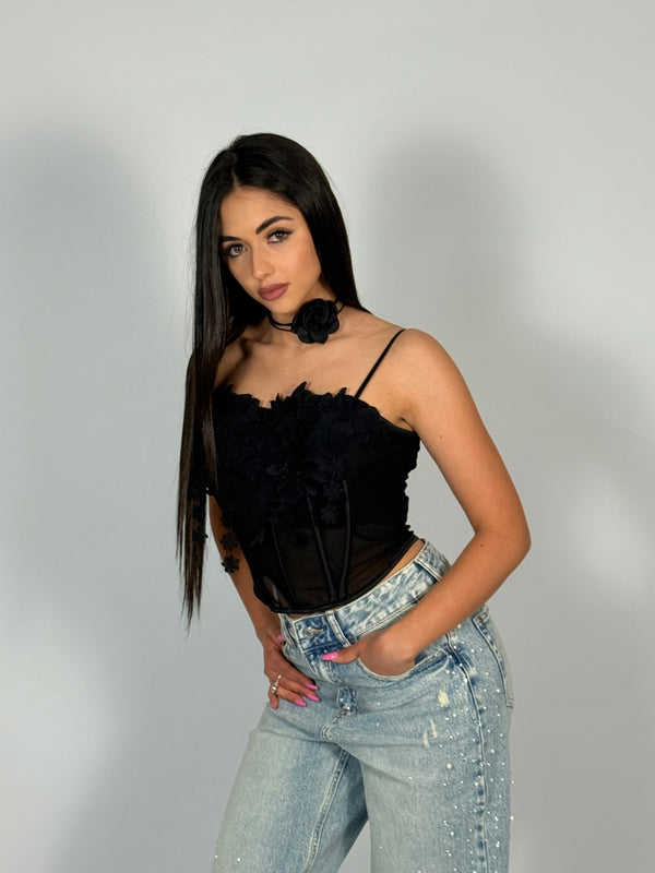 Top Corsetto Fleur