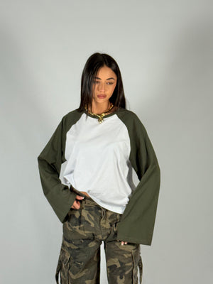 Longsleeve Duo – Verde militare